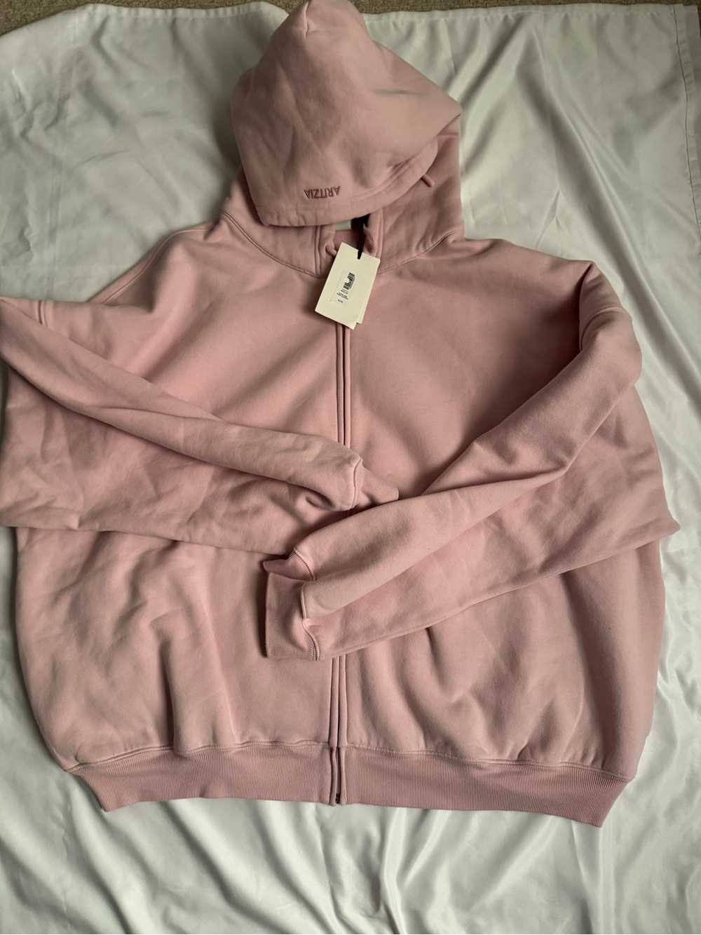 Aritzia Mega Zip Hoodie Jacket NWT XL cupid pink